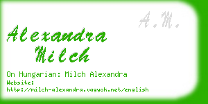 alexandra milch business card